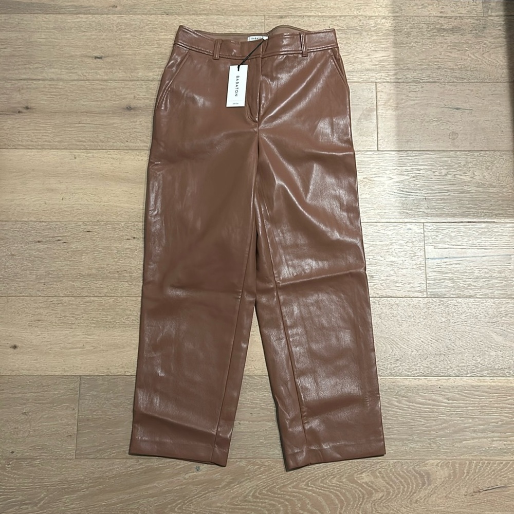 Aritzia leather pant size 10